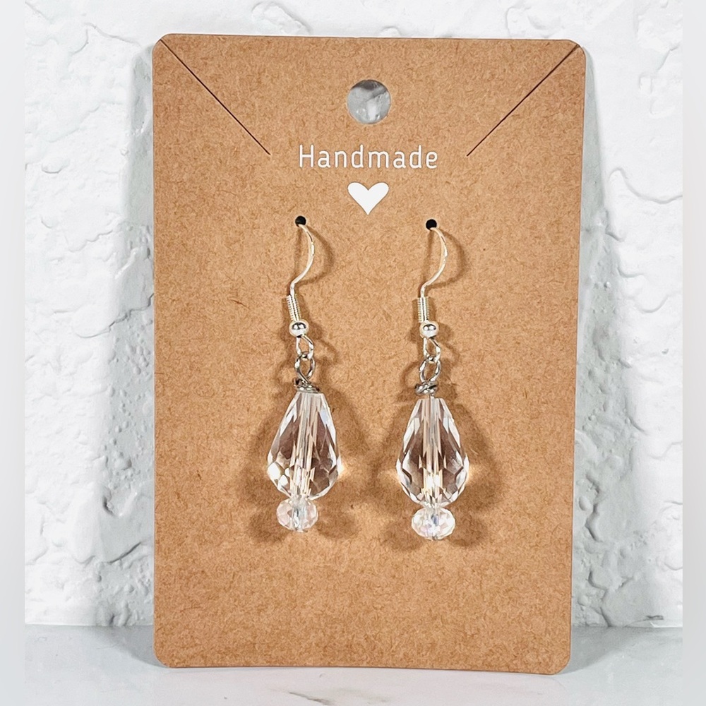 Crystal Drop Earrings - Picture 7 of 8